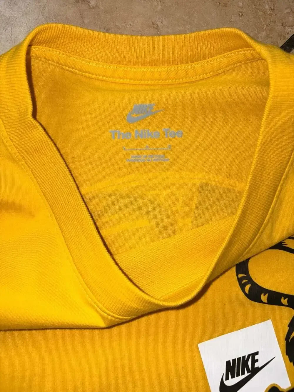 Nike Yellow Tiger Graphic Tee The Nike Tee Size L